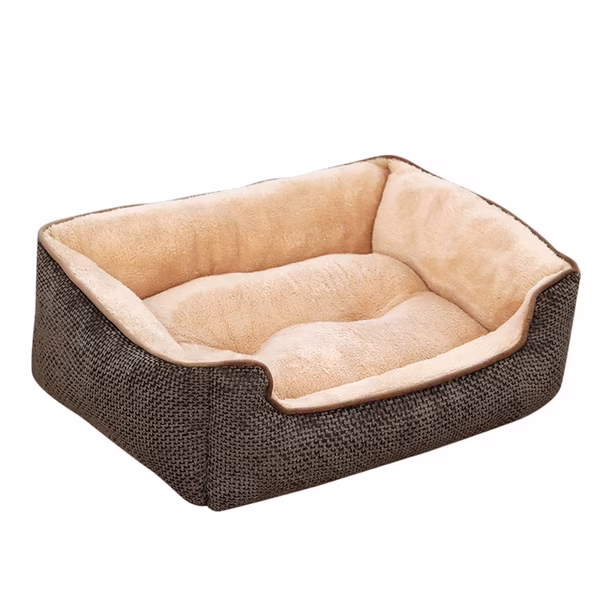 Cama Rectangular Chenille para Perros y Gatos