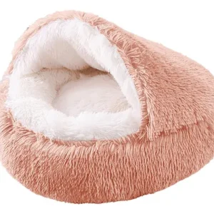 Cama Iglú Afelpada para Mascotas