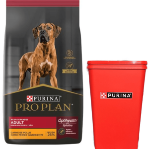 PRO PLAN adulto raz gde x 15 kg + CONTENEDOR