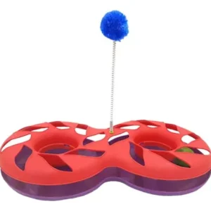 Juguete Interactivo Doble Anillo Para Gato